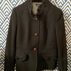 J.Crew Wool Ruffle Collar Blazer / Jacket